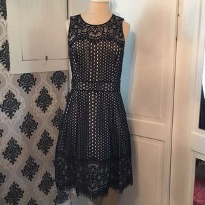 Vince Camuto Lace Fit & Flare Dress